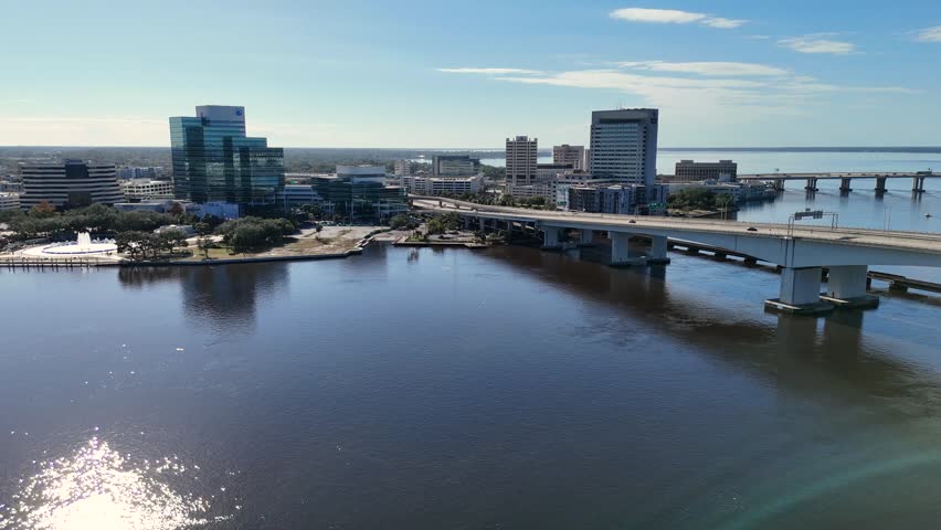 Aerial view of Jacksonville Florida