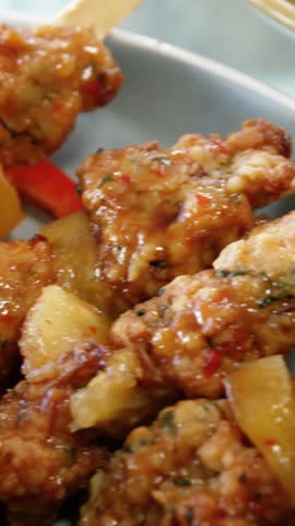 Close up of food on a plate