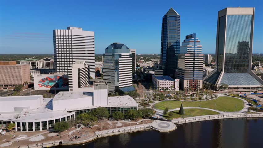Aerial view of Jacksonville Florida