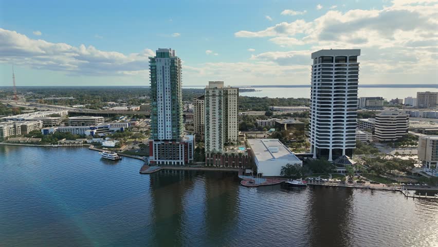 Aerial view of Jacksonville Florida