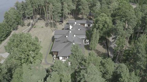 Aerial Orbit around Forest House Park