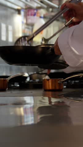Chef preparing food in the kitchen