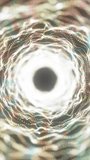 Abstract futuristic data vortex with glowing circular tunnel, digital particles, and bright technological depth. - Powered by Shutterstock - Get 15% off with code: PIKWIZARD15