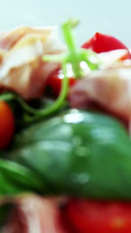 Close-up of salad served on plate