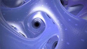 Abstract purple looping surfaces twisting through a luminous space with soft highlights and smooth textures. - Powered by Shutterstock - Get 15% off with code: PIKWIZARD15