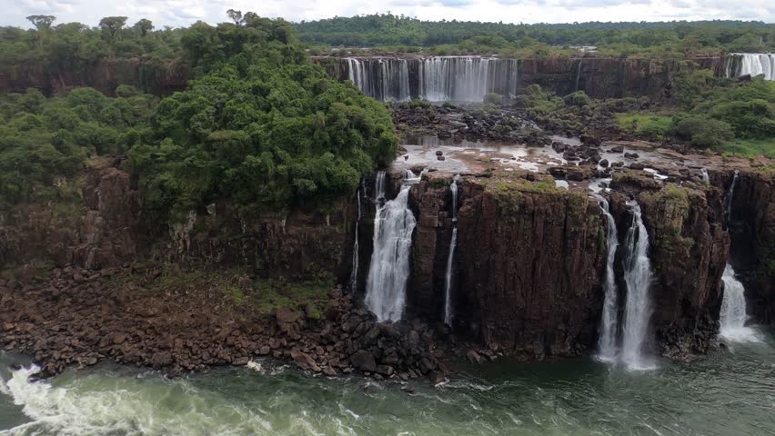Top view of Iguazu Falls from Brazilian side