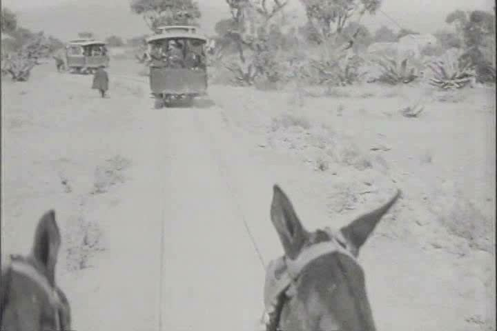 1910s, 1920s - Traveling to the pyramids at Teotihuacan