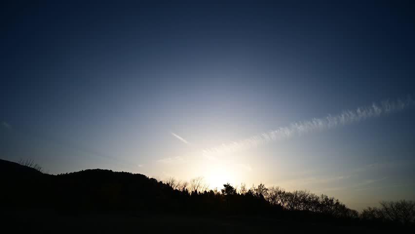The beautiful starry sky of Kaminoyama Plateau in Hyogo Prefecture, Japan