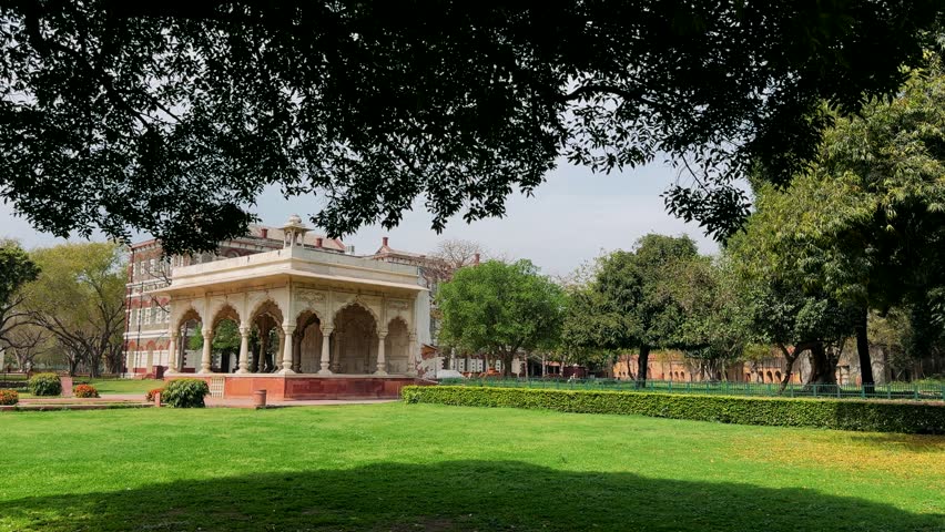 The Red Fort ( Lal Qila ) was the main residence of the old indian emperors located in the center of Delhi, India, World Heritage site by UNESCO