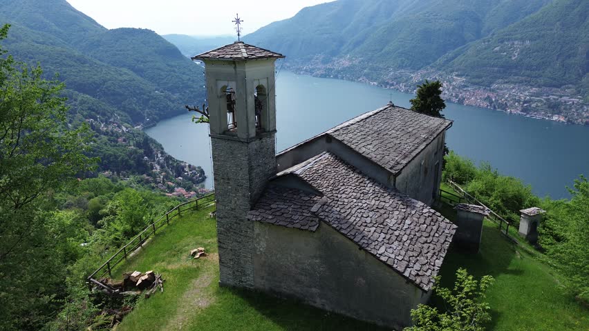 The church of Madonna del Soldo on Lake Como