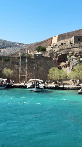Elunda landscape, island of Spinalonga, Crete, Greece