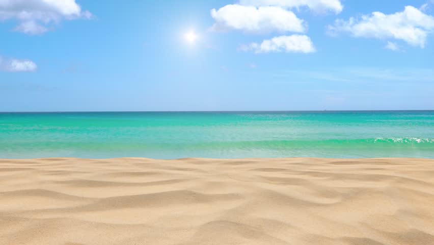 sand beach blue sky sea landscape travel summer