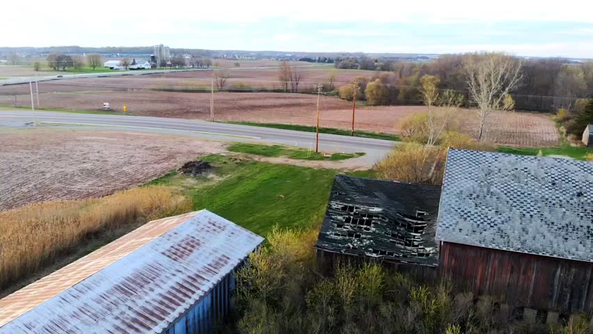 Creepy Abandoned Barn and Silo in Green Bay Wisconsin