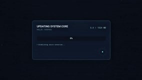 Futuristic System Update Progress Bar Digital Interface - Powered by Shutterstock - Get 15% off with code: PIKWIZARD15