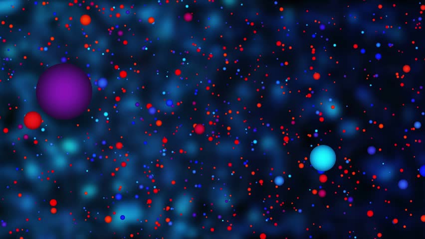 As dots splitting by color, cyan icons forming and writing math across DNA helix, showing molecules. Nebula, particles, schematics, ribbons, orbital, genetic, futuristic