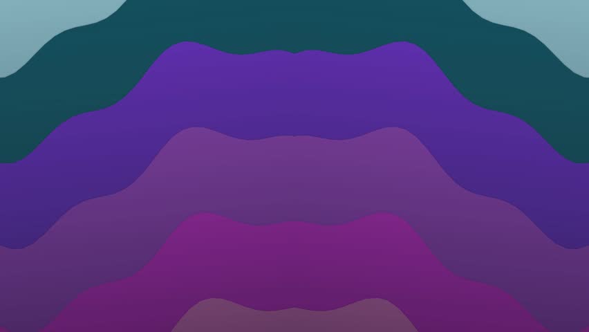 Pixelated purple mountain range landscape