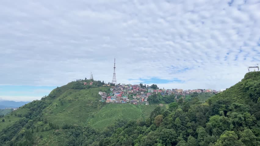 Landscape View of a Hilly Region