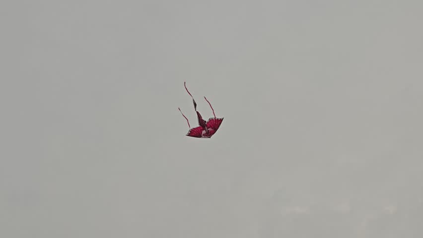A kite flying against sky.