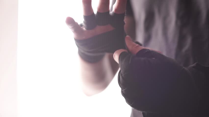 A close-up of a boxer