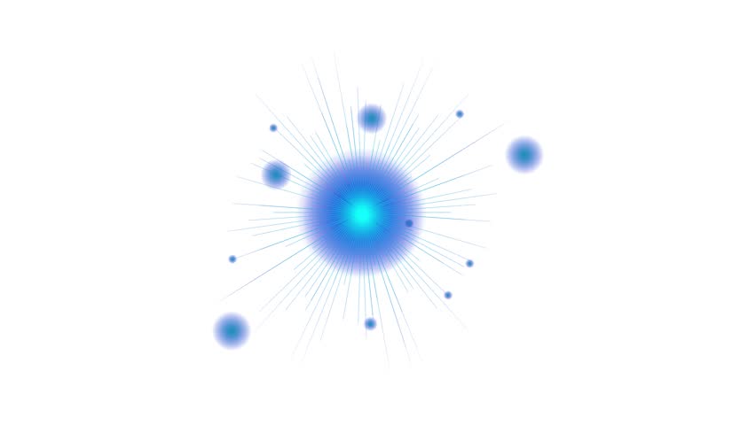 Stock Illustration Blue star and sparks isolated on transparent background. Flares and sunbursts. Glowing light effects on animation video