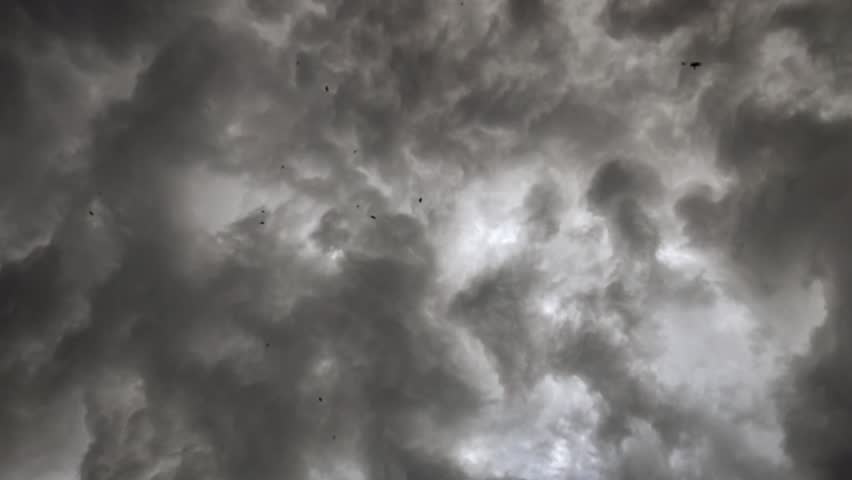 Dramatic monsoon black clouds timelapse, Karachi Pakistan.