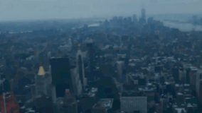 Network overlay growing over skyline, triggered by phone node, showing tech links, music chat icons. Cityscape, mesh, glyphs, smartphone, bokeh, urban, monochrome - Powered by Shutterstock - Get 15% off with code: PIKWIZARD15