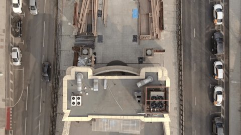 Aerial Drone View of Moscow Cityscape
