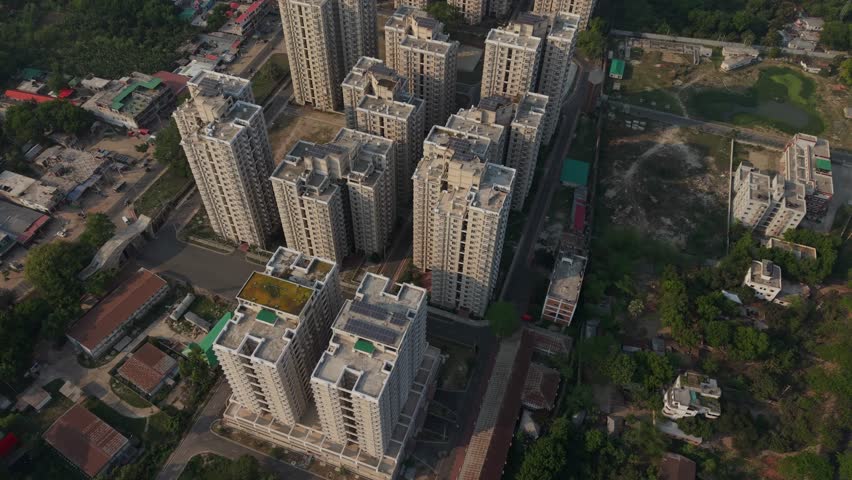 Modern residential buildings in urban area