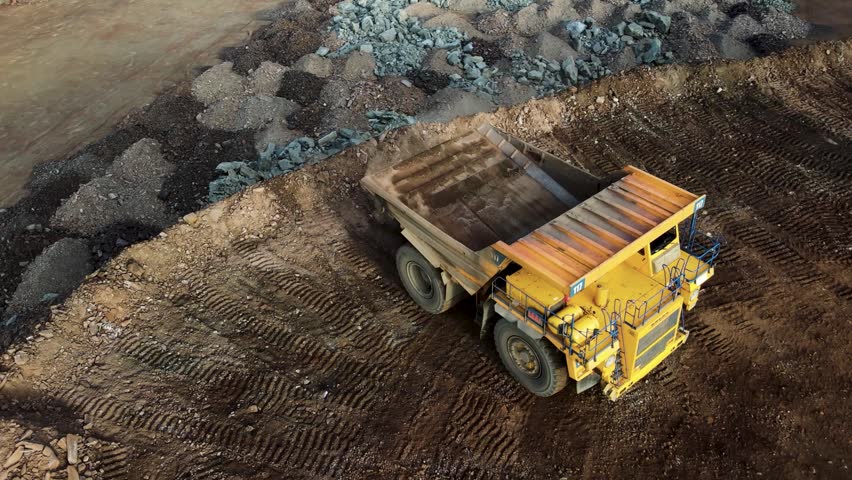 Quarry truck dump truck iron ore mining quarry