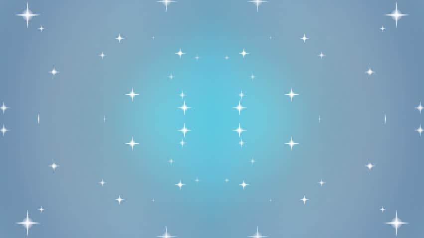 Abstract Vector. White sparkles floating on a blue gradient background. Digital art. Purity. Celebration. Elegance.