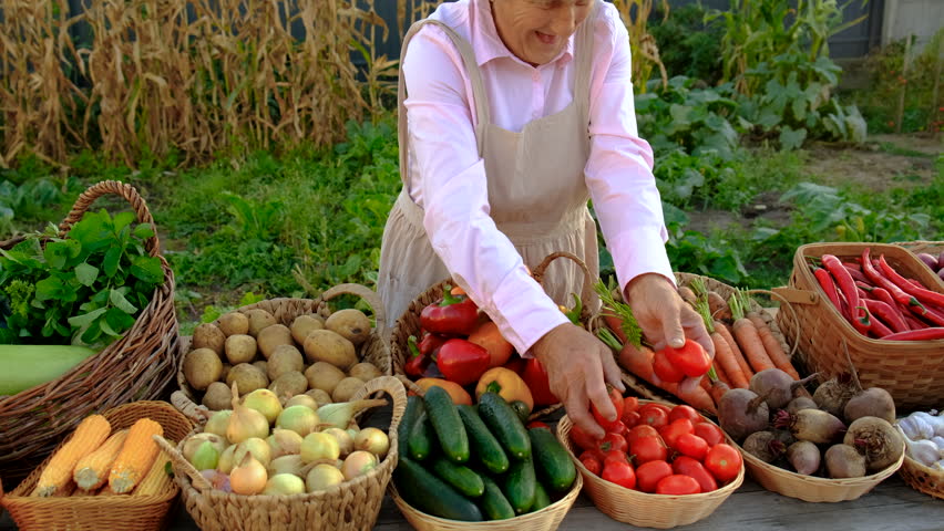 farmers market with vegetables. Selective focus.