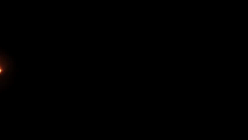 A digital animation of a directional arrow featuring a fiery, glowing orange effect on a black background.