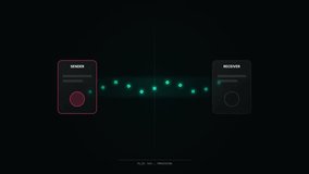 Secure Digital Data Transfer Animation Loop Background - Powered by Shutterstock - Get 15% off with code: PIKWIZARD15