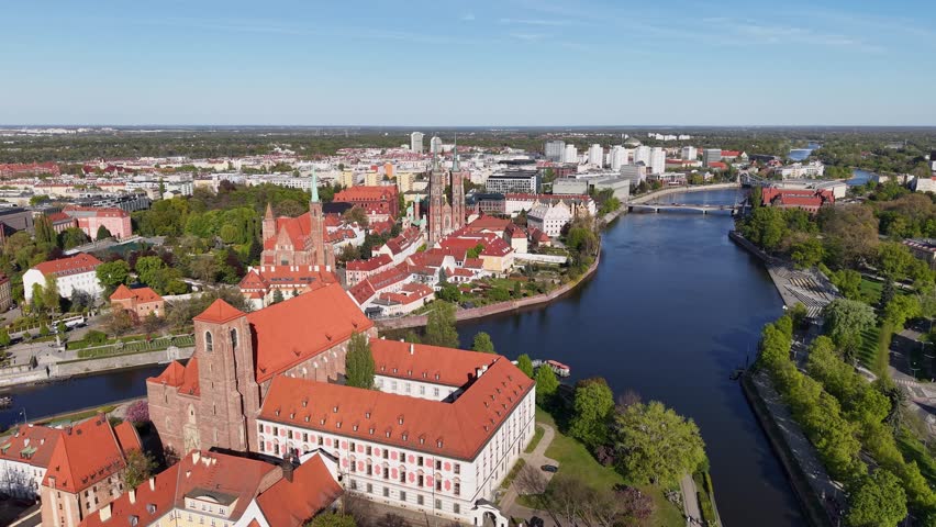 Ostrow Tumski in Wroclaw, Poland