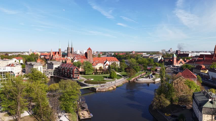 Ostrow Tumski in Wroclaw, Poland