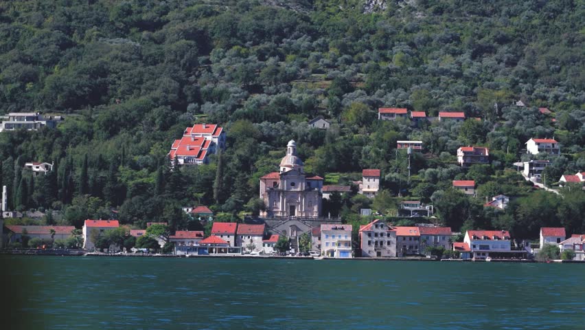 A view of a church in Myo, Montenegro. - September 10, 2024