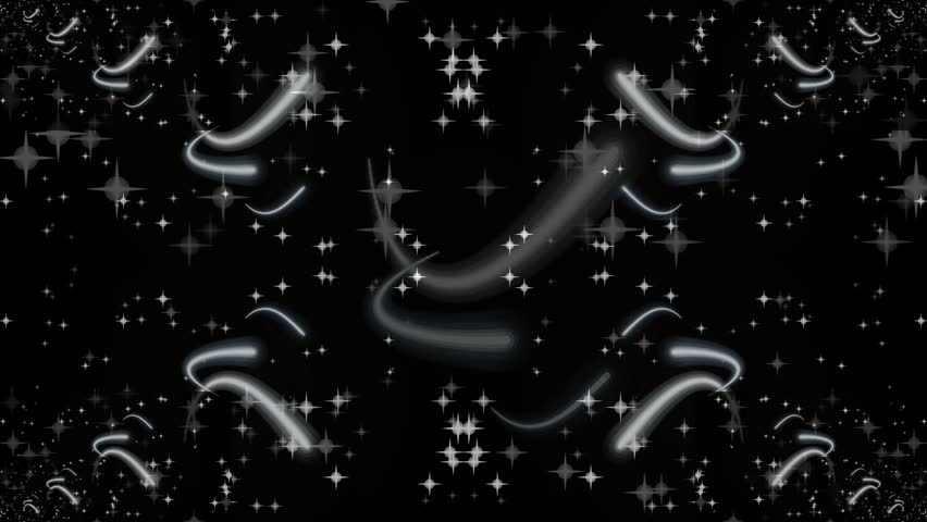 Glowing zodiac signs in a starry night sky