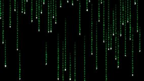 Digital rain of falling lines of programming code and symbols in Matrix style on a black background for content about hackers, cybersecurity and programming. Matrix rain. - Powered by Shutterstock - Get 15% off with code: PIKWIZARD15
