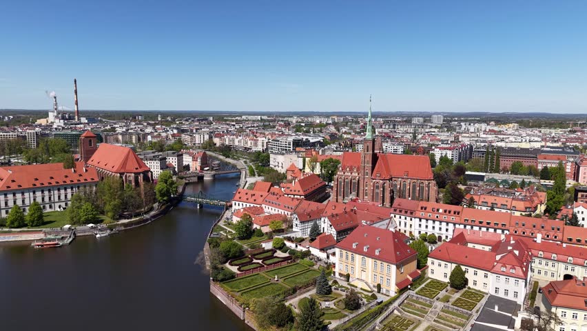 Ostrow Tumski in Wroclaw, Poland