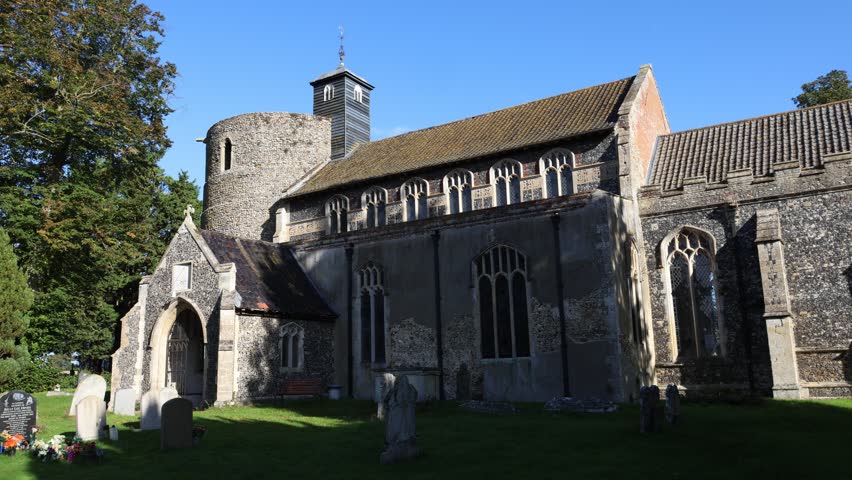 The ruins of a Norman Watchtower in Wortham, Suffolk, UK