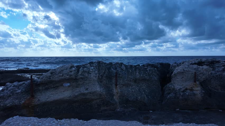 Heavy Storm Clouds Gathering Over the Sea – Moody Sky