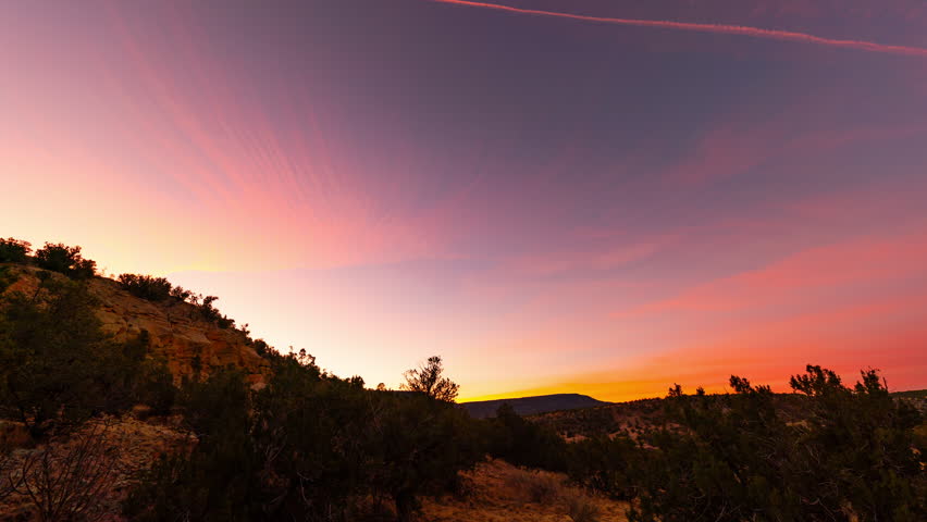 Timelapse of sunrise at El Malpais National Monument in New Mexico, USA