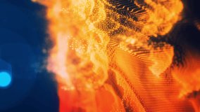 Glowing golden particle wave with bright dots and soft bokeh - Powered by Shutterstock - Get 15% off with code: PIKWIZARD15