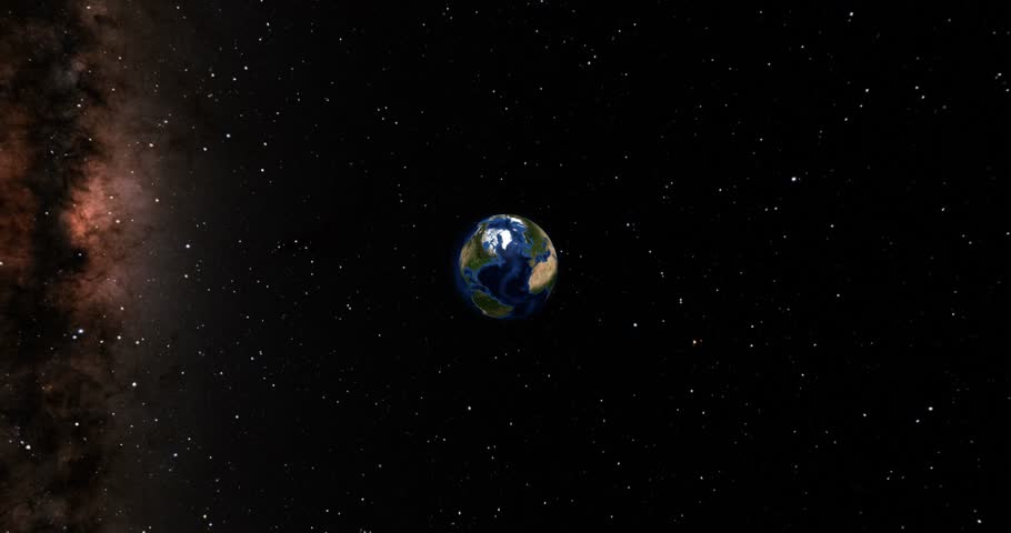Hawaii on Globe. Zoom into the island with Earth spinning in space. High detail physical world map with Hawaii on it. Elements of this image furnished by NASA.
