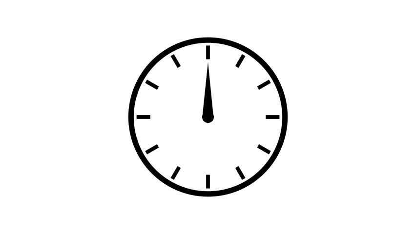 Clock Icon Vector Template Flat Design Illustration Design