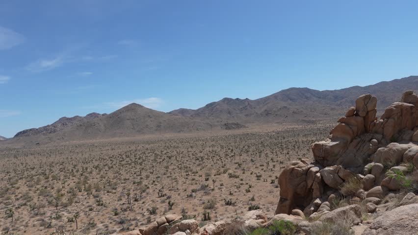 Desert Landscape panoramic video of Joshua Tree National Park