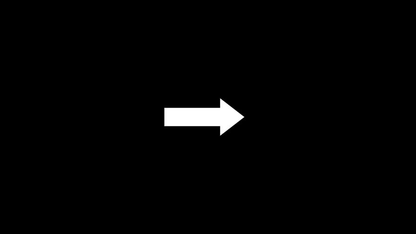 Forward arrow glyph icon. Next. Right arrow. Navigation pointer sign. Direction move. Computer keyboard button. Motion indicator. Silhouette symbol. Negative space. Vector isolated illustration