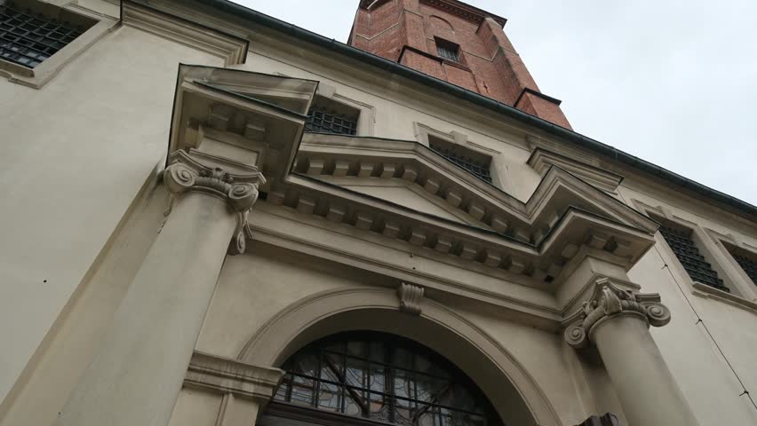 Facade Of Gniezno Cathedral And Its Entrance