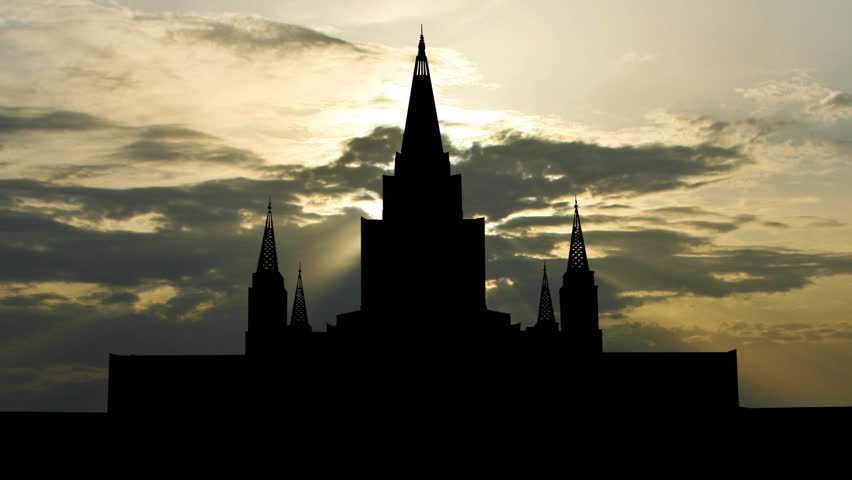 California Oakland Mormon sunset clouds.

