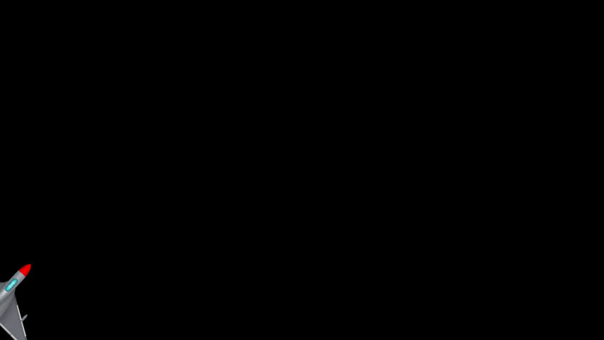 Detailed vector illustration of a modern military stealth fighter jet with grey camouflage pattern on animation video